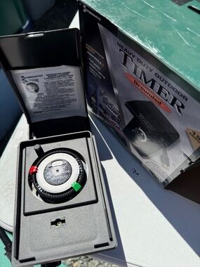 Heavy Duty Outdoor Timer - Black